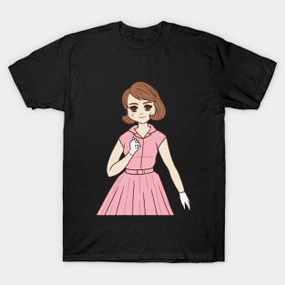 1960s fashion vintage manga style T-Shirt